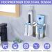 Xilimous Wall-Mounted Toothbrush Holder No Drill Stainless Steel Electric Toothbrush & Razor Bracket Self-Adhesive Organizer for Toothbrush Heads & Toothpaste - Buy Online on GoSupps.com