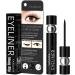 Black Liquid Eyeliner | Black Eyeliner Pencils Pigmented Liquid Eyeliner Waterproof Long-Lasting Quick Drying Eyeliner Pen Create Natural Bold Eye Makeup Easy to Remove Pologmase - Buy Online on GoSupps.com