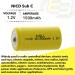 SubC 1.2V 1500mAh NiCD Rechargeable Battery | Ideal for Electric Mopeds RC Devices & Tools - Worldwide Shipping - Buy Online on GoSupps.com