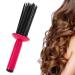 Curling Roll Comb Curly Hair Brush Air Volume Comb Hair Fluffy Curling Roll Comb 17 Teeth Round Curly Hair Comb Styler Hair Curler Curling Roller Hair Styler Comb for Women Girls (Rose)