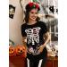 G and PL Halloween Pregnancy Top Maternity Funny Graphic Shirt - Rose Skull Baby Design - S-XXL - Buy Online on GoSupps.com
