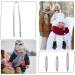 PEUTIER 4pcs Stainless Steel Mitten & Hat Clips - Winter Glove Holder for Toddlers, Kids, Adults - Gray - Buy Online on GoSupps.com