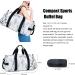 Marble-White Sport Gym Duffle Travel Bag with Shoe Compartment & Wet Pocket - Men Women Duffel - Buy Online on GoSupps.com