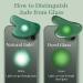 Gua Sha Facial Tool - Natural Jade Stone Guasha Board for SPA Acupuncture Therapy Trigger Point Treatment - Green Azure - Buy Online on GoSupps.com