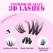 GAQQI Lash Clusters - 110 Wispy Volume Eyelash Extensions 10-14mm | Fluffy 3D Individual Lashes with Soft Thin Band - Buy Online on GoSupps.com