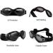 XUNKE Dog Goggles - Anti-UV Eye Protection Sunglasses for Small/Medium Pets (Black) - Waterproof & Windproof - Buy Online on GoSupps.com