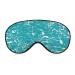 White and Blue Water Swirl Sleep Mask for Women Adjustable Sleeping Eye Shades Cover with Elastic Strap