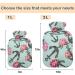 NAANLE Watercolor Rose Hot Water Bottle - 2L Transparent Design for Heat & Cold Therapy Ideal for Bed Hands & Feet - Buy Online on GoSupps.com