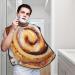 Cinnamon Roll Beard Bib Hair Catcher For Men Shaving Men Beard Apron Gift For Fathers Day/Anniversary/Valentines Day/Christmas One Size