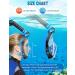 Full Face Snorkel Mask for Adults - Anti-Fog Diving Gear with Safety Breathing System and 180 Panoramic View - Blue S/M - Buy Online on GoSupps.com