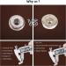 Toututu 120 Sets 12.5mm Leather Snap Fasteners Kit with Setting Tools - Ideal for Clothes, Jackets, Jeans, Bracelets & Bags - 6 Color Options - Buy Online on GoSupps.com