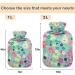 Naanle Retro Flowers Hot Water Bottle - 2L Transparent Heat Bottle for Back Pain Relief Hand & Feet Warmer Neck Warmth & Cold Therapy - International Shipping Available - Buy Online on GoSupps.com