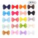 20 Multicolored Hair Clips & Bows Grosgrain Ribbon Baby Hair Accessories for Girls | Alligator Clip Barrettes - Buy Online on GoSupps.com