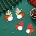 2 Pairs Christmas Hair Clips Christmas Reindeer Antlers Hair Bobbles Hair Accessories Cute Pom Pom Hairpin Hair Barrettes Ornament Xmas Party Accessories for Girls Kids Women (Brown) - Buy Online on GoSupps.com