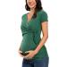 Love2Mi Maternity Long Sleeve V-Neck Breastfeeding Top | Cute Maternity Clothes - Size M - Buy Online on GoSupps.com