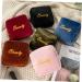 Shop Gleavi Women's Travel Bandage Storage Bag | Transparent Cosmetic Makeup Wallet | 13x13x4cm Black - Buy Online on GoSupps.com