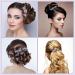 Shop Vintage Hair Clips for Women & Girls - 2-Piece Set with Glitter & Daisy Design | Elegant Hair Accessories in Pink & Dark Blue - Buy Online on GoSupps.com