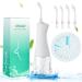 Uraqt Electric nasal douche electrical neti pot for adults and children with 4 replacement heads and 40 nose rinsing salt nose rinsing for liberation of the sinuses and the control of allergies