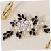 Beaupretty Bridesmaid Hair Accessories pearl flower comb bride headdress Bride hair side comb wedding supplies Wedding hair crystal hair charms bridal head decor bridesmaid rhinestones hair - Buy Online on GoSupps.com