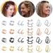 OIIKI 48Pcs Hair Braids Cuffs - Metal Hair Rings for Dreadlock Punk Hair - Non-Piercing Ear Clips - Hair Styling Accessories - Buy Online on GoSupps.com