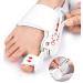 Thcbme Bunion Corrector - Adjustable Orthopedic Big Toe Splint with Anti-Slip Heel Strap & Silicone Pad Fits Left & Right Feet