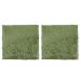 Artificial turf patch artificial turf carpet Pee Patch reptile mat carpet bed linen rabbit mat for terrarium aquarium decoration green 2 pieces