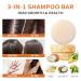 Shampoo Bars & Conditioner Set - 3 PCS Travel Size | Ginger & Coconut | Hair Growth & Anti-Loss | Strengthening Moisturizing Zero Waste Silicone-Free - Buy Online on GoSupps.com