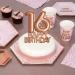 Neviti 774434 Glitz and Glamour Birthday Topper-16 Cake Topper Pink/Rose Gold 12.5 x 0.5 x 21 - Buy Online on GoSupps.com