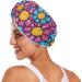 Colorful Hippie Flower Hair Towels 2 Pack | Super Absorbent Quick Dry Hair Turbans for Women & Girls - Buy Online on GoSupps.com