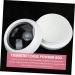 PLAFOPE Box Powder Box Empty Powder Make up Powder Puff Fluffy Puff Case Powder Compact Jar Plastic Pp White - Buy Online on GoSupps.com