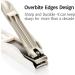 No Splash Nail Clippers - 100% Medical Grade Stainless Steel, Professional Cutter with Detachable Catcher Shell for Fingernail and Toenail - Maximum Sharpness - White - Buy Online on GoSupps.com