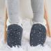 Dotty Fish Suede Baby Slippers | Warm Fleece Lined Infant Toddler Shoes | Non-Slip Soft Sole Boys Girls | Silver Stars 0-6 Months - 5-6 Years - Buy Online on GoSupps.com