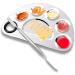 Tamon Stainless Steel Mixing Palette Set - 2 Pack Makeup Palette with Spatula for Cosmetics Nail Design & Pigment Mixing - Buy Online on GoSupps.com