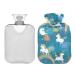 Hot Water Bottle 2L with Cover Cute Baby Unicorns Hot Water Bottle for Pain Relief Hand Feet Warmer Winter