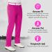 Royal & Awesome Men's Pink Golf Chino Pants - 38W x 32L Slim Fit Casual Pants - Buy Online on GoSupps.com