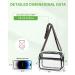 Clear Crossbody Stadium Bag with 2 Straps - Stadium Approved for Travel & Events - Buy Online on GoSupps.com