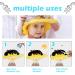 Silicone Hair Washing Hat for Toddlers | Adjustable Shampoo Cap for Kids - Yellow - Buy Online on GoSupps.com