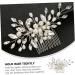 Ipetboom Bridal Headwear Hair Side Comb Wedding Hair Pin Bridal Hairpiece Decorative Hair Comb Wedding Bridal Headdress Wedding Hair Clip The Flowers White Metal Accessories Bride - Buy Online on GoSupps.com