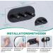 Premium Stainless Steel Split Brush Holder | Wall-Mounted Toothbrush Organizer | Black Electric Toothbrush Bracket for Bathroom - Buy Online on GoSupps.com