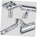 FOMIYES Stainless Steel Safety Razor - Manual Shaver with Double Blade Chrome-Plated Double-Sided Holder for a Superior Shaving Experience - Buy Online on GoSupps.com