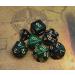 CREEBUY Polyhedral DND Dice Set - Green Mix Black Nebula Glitter Dice for D&D RPG Games - Buy Online on GoSupps.com