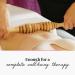 Tuuli Accessories Anti-Cellulite Massage Roller - Wooden Maderotherapy Massager with Handle | 40 cm - Improve Skin Texture & Reduce Cellulite - Buy Online on GoSupps.com