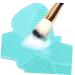 Silicone Scrub Pad for Makeup & Hair Brushes - 1pc Cleaning Tool with Suction Cup | 23x17cm Green - Buy Online on GoSupps.com