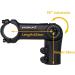 Satori UP3 Adjustable Bike Riser Handlebar Stem 1-1/8 x 31.8mm - 3D Forged Alloy - Ideal for Mountain & Road Bikes - Buy Online on GoSupps.com