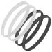 Sibba Elastic Sports Tirts Bands 4 Packs Athletic Exercise Sport Football Slide Silicone Handing D nnes Hooter Band Mini Welding Band Headgear 2 Black + 2 White