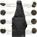 TECEUM Tactical Compact Sling Bag | Concealed Carry Handgun CCW | Black - Buy Online on GoSupps.com