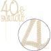 D coration de g teau de 40e anniversaire avec l'inscription en anglais 40&Fabulous (fran ais non garanti) 40 & Fabulous Gold - Buy Online on GoSupps.com