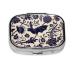 Bat Pattern Print Square Mini Pill Box 2 Compartment Pill Box Portable Pill Box for Home Traveling Bat Pattern One Size