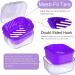 Argomax Denture Box - Dark Purple Prosthesis Storage Cleaning & Soaking Solution with Sieve | Durable & Stylish Dentistry Box - Buy Online on GoSupps.com