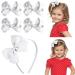 Sibba Toddler Headband Set - 1 PC Headband with Cute Bow Ties and 4 PCS Bowknot Hairpins in White - Perfect Hair Accessories for Easter Day and Baby Party - Buy Online on GoSupps.com